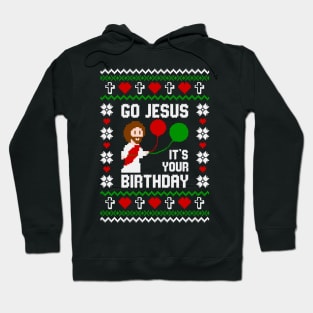 Go Jesus Its Your Birthday ADULT SHORT Hoodie